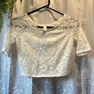 NWOT forever 21 sweet lace crop top